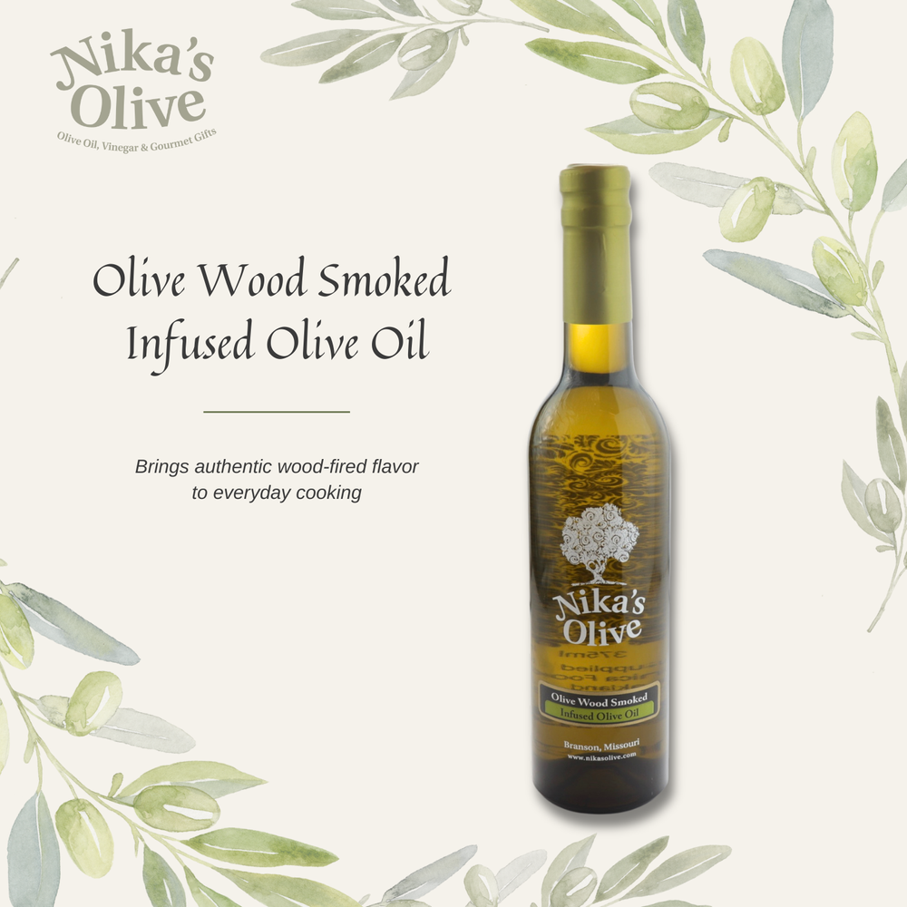 Olive Wood Smoked Infused Olive Oil — Nika's Olive | Ultra Premium